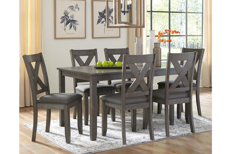 Caitbrook Gray Dining Table and Chairs from Ashley - Luna Furniture