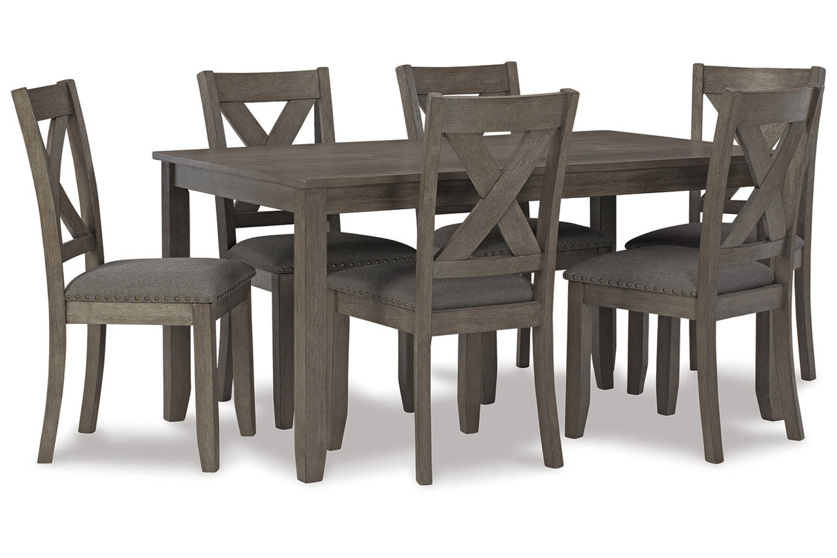 Caitbrook Gray Dining Table and Chairs from Ashley - Luna Furniture