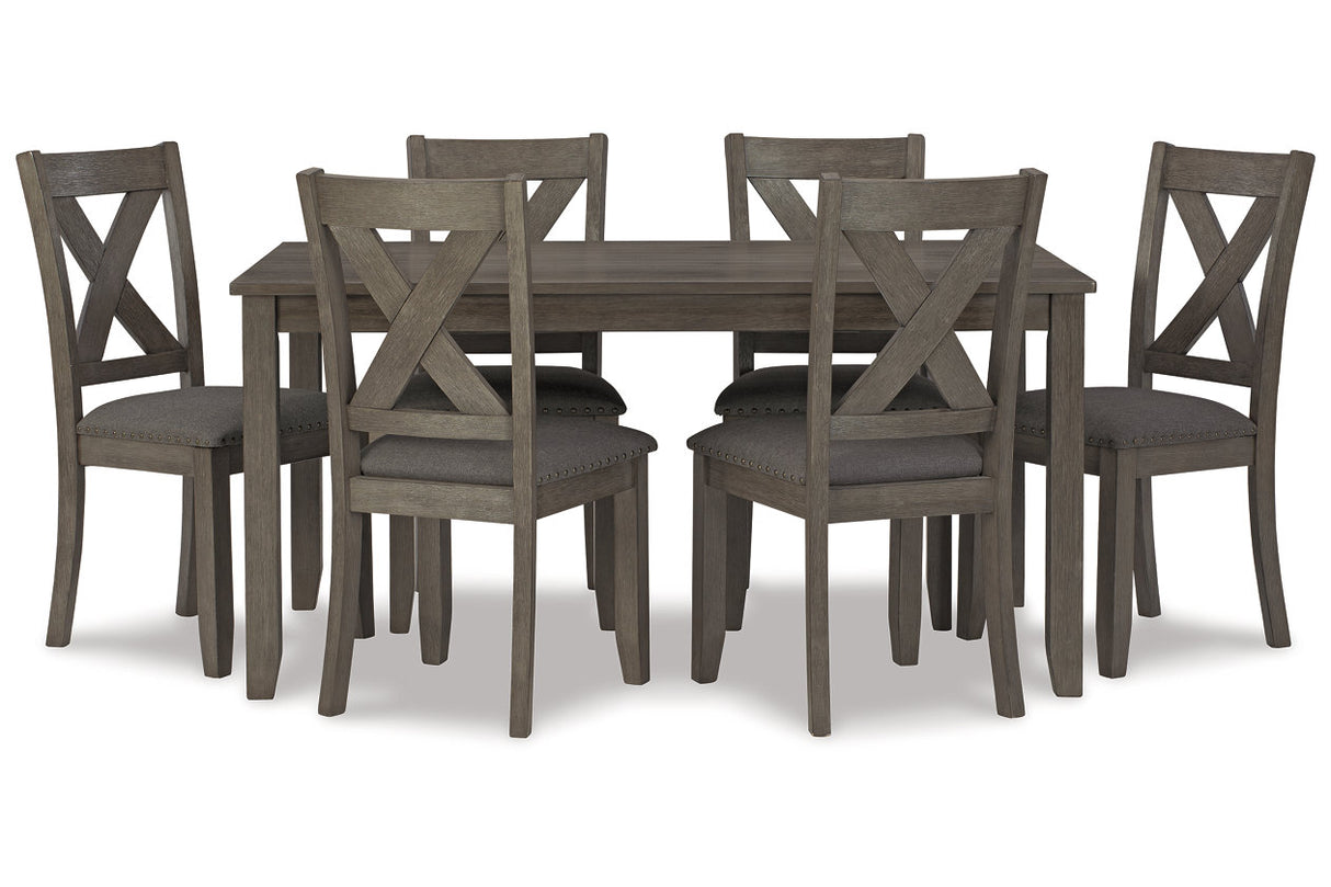 Caitbrook Gray Dining Table and Chairs from Ashley - Luna Furniture