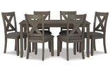 Caitbrook Gray Dining Table and Chairs from Ashley - Luna Furniture