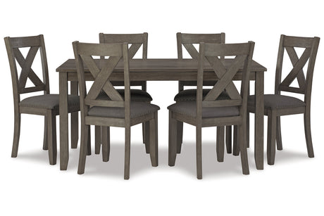 Caitbrook Gray Dining Table and Chairs from Ashley - Luna Furniture