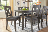 Caitbrook Gray Dining Table and Chairs from Ashley - Luna Furniture