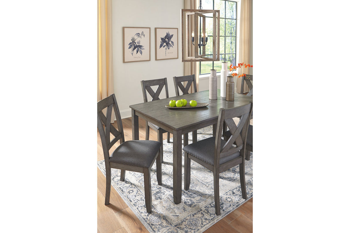 Caitbrook Gray Dining Table and Chairs from Ashley - Luna Furniture