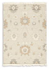 Calkin Linen/Gray/Caramel 5' x 7' Rug from Ashley - Luna Furniture