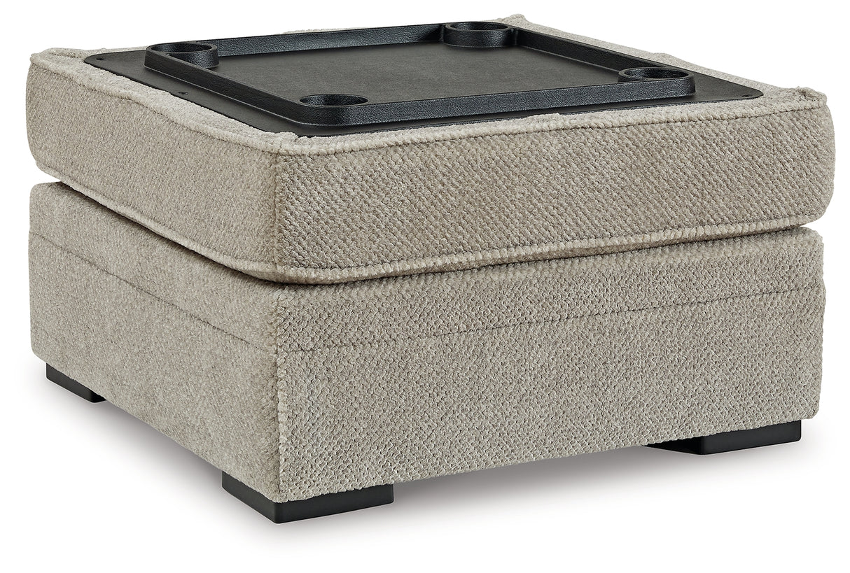 Calnita Sisal Ottoman With Storage from Ashley - Luna Furniture