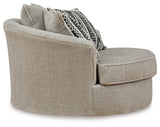 Calnita Sisal Oversized Swivel Accent Chair from Ashley Furniture - Luna Furniture
