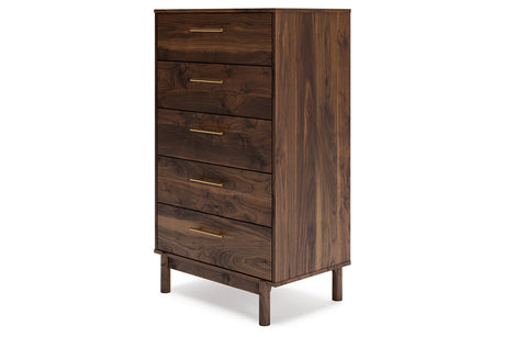 Calverson Mocha Chest of Drawers from Ashley - Luna Furniture