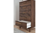 Calverson Mocha Chest of Drawers from Ashley - Luna Furniture