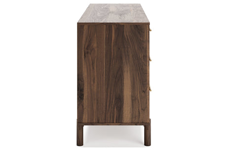 Calverson Mocha Dresser from Ashley - Luna Furniture
