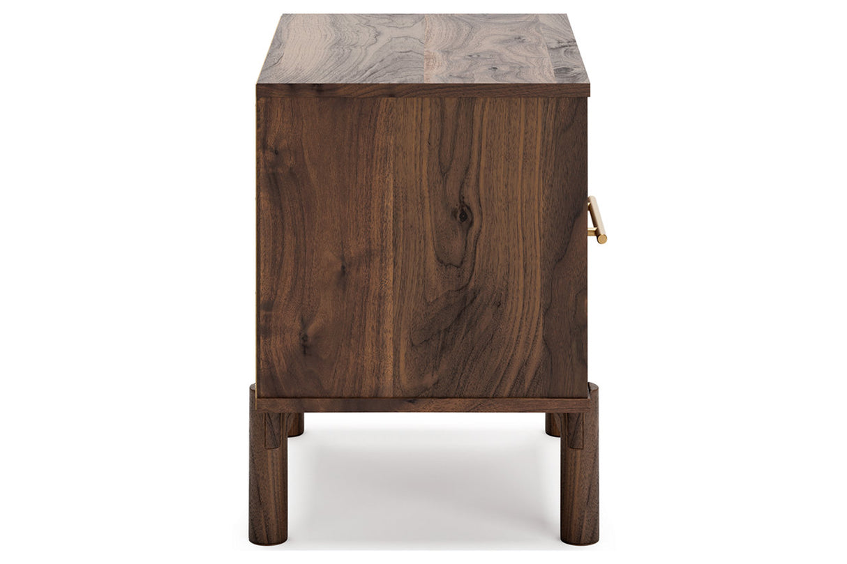 Calverson Mocha Nightstand from Ashley - Luna Furniture