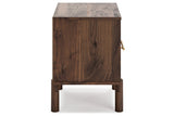 Calverson Mocha Nightstand from Ashley - Luna Furniture