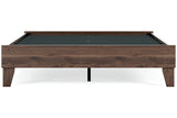 Calverson Mocha Queen Platform Base Bed from Ashley - Luna Furniture