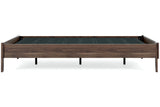 Calverson Mocha Queen Platform Base Bed from Ashley - Luna Furniture