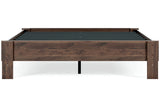 Calverson Mocha Queen Platform Base Bed from Ashley - Luna Furniture