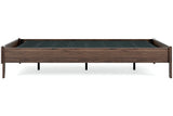 Calverson Mocha Queen Platform Base Bed from Ashley - Luna Furniture