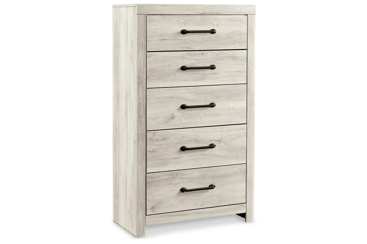 Cambeck Whitewash Chest of Drawers from Ashley - Luna Furniture