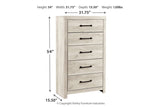 Cambeck Whitewash Chest of Drawers from Ashley - Luna Furniture