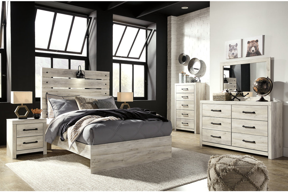 Cambeck Whitewash Full Panel Bed from Ashley - Luna Furniture