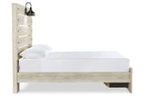 Cambeck Whitewash Full Storage Panel Bed from Ashley - Luna Furniture