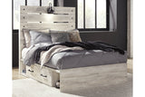 Cambeck Whitewash Full Storage Platform Bed with 2 Drawers from Ashley - Luna Furniture