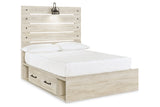 Cambeck Whitewash Full Storage Platform Bed with 2 Drawers from Ashley - Luna Furniture