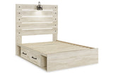 Cambeck Whitewash Full Storage Platform Bed with 2 Drawers from Ashley - Luna Furniture