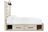 Cambeck Whitewash Full Storage Platform Bed with 2 Drawers from Ashley - Luna Furniture