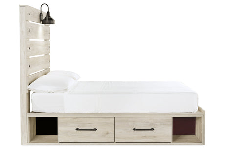 Cambeck Whitewash Full Storage Platform Bed with 2 Drawers from Ashley - Luna Furniture