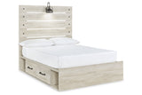 Cambeck Whitewash Full Storage Platform Bed with 4 Drawers from Ashley - Luna Furniture