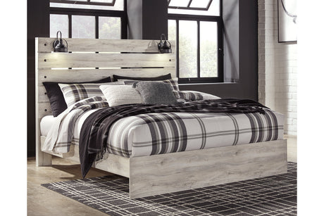 Cambeck Whitewash King Panel Bed from Ashley - Luna Furniture