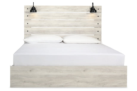 Cambeck Whitewash King Panel Bed from Ashley - Luna Furniture