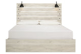 Cambeck Whitewash King Storage Platform Bed with 4 Drawers from Ashley - Luna Furniture