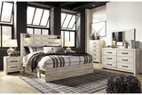Cambeck Whitewash King Storage Platform Bed with 4 Drawers from Ashley - Luna Furniture