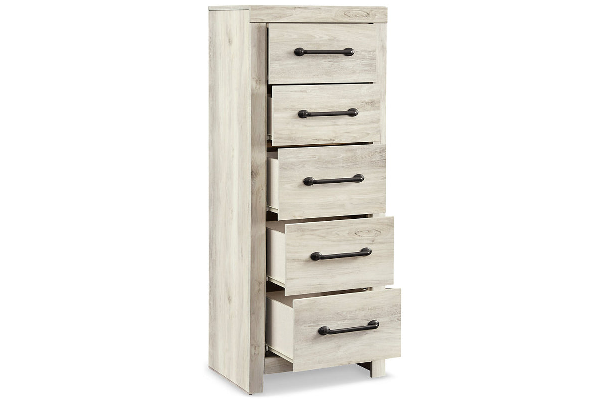 Cambeck Whitewash Narrow Chest of Drawers from Ashley - Luna Furniture