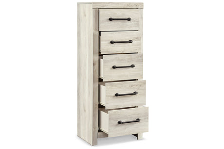 Cambeck Whitewash Narrow Chest of Drawers from Ashley - Luna Furniture