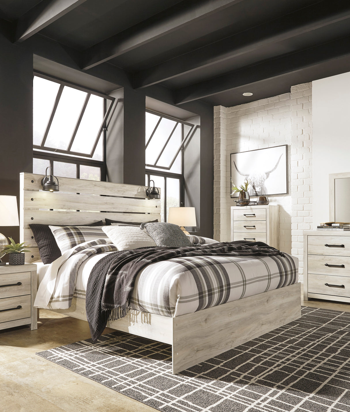 Cambeck Whitewash Panel Bedroom Set from Ashley - Luna Furniture