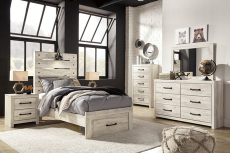 Cambeck Whitewash Storage Youth Panel Bedroom Set from Ashley - Luna Furniture