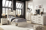 Cambeck Whitewash Storage Youth Platform Bedroom Set with 4 Drawers from Ashley - Luna Furniture