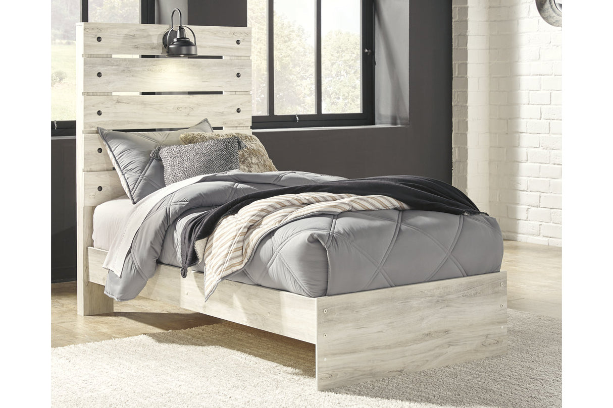 Cambeck Whitewash Twin Panel Bed from Ashley - Luna Furniture