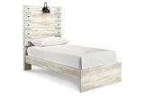 Cambeck Whitewash Twin Panel Bed from Ashley - Luna Furniture