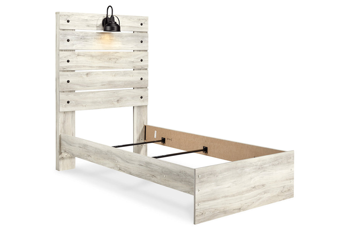 Cambeck Whitewash Twin Panel Bed from Ashley - Luna Furniture