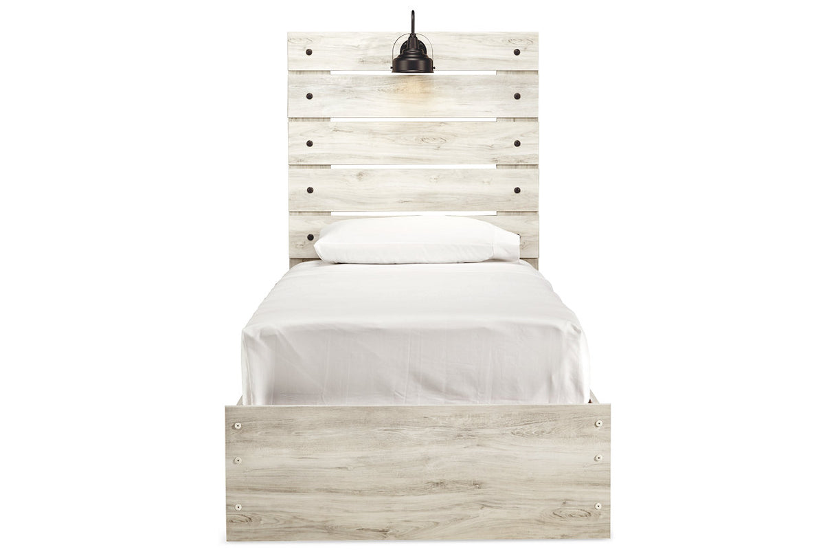 Cambeck Whitewash Twin Panel Bed from Ashley - Luna Furniture