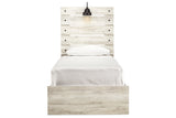 Cambeck Whitewash Twin Panel Bed from Ashley - Luna Furniture
