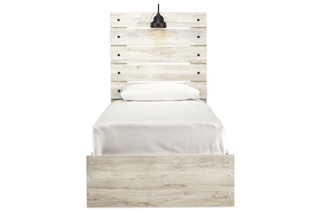 Cambeck Whitewash Twin Panel Bed from Ashley - Luna Furniture