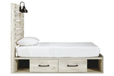 Cambeck Whitewash Twin Storage Platform Bed with 2 Drawers from Ashley - Luna Furniture