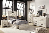 Cambeck Whitewash Twin Storage Platform Bed with 2 Drawers from Ashley - Luna Furniture