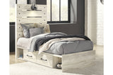 Cambeck Whitewash Twin Storage Platform Bed with 4 Drawers from Ashley - Luna Furniture