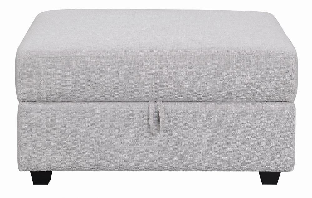 Cambria Gray Square Storage Ottoman from Coaster - Luna Furniture