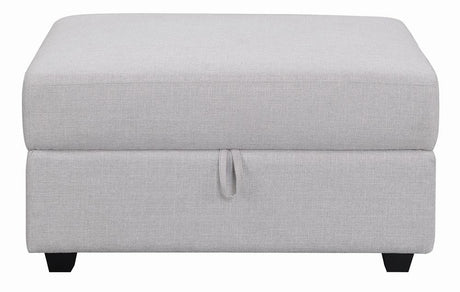 Cambria Gray Square Storage Ottoman from Coaster - Luna Furniture