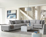 Cambria Gray Upholstered 4-Piece Modular Sectional from Coaster - Luna Furniture